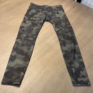 Athleta Kids Camouflage Leggings - Green and Black